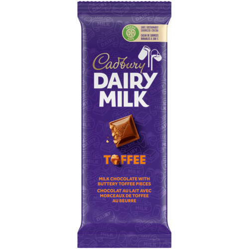 Cadbury Chocolate Bar Dairy Milk Toffee 100 g