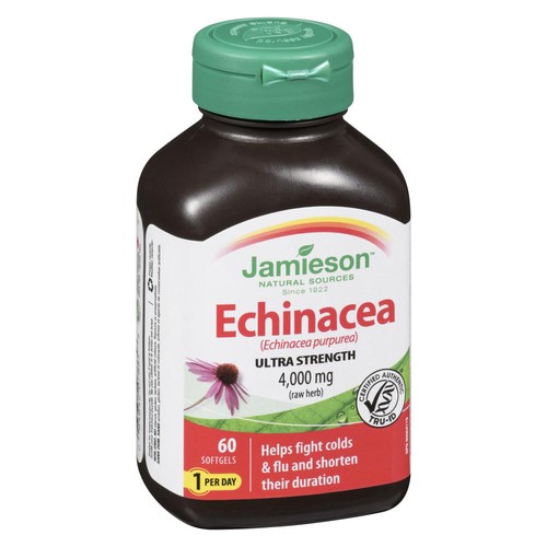 Jamieson Supplement Echinacea Max Strength Softgels 60 Count