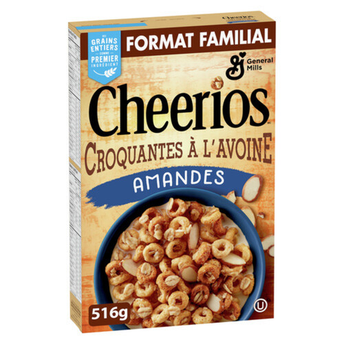 Cheerios Cereal Oat Crunch Almond Family Size 516 g