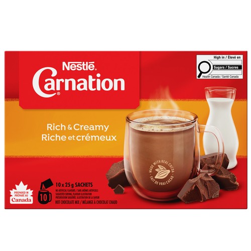 Nestlé Carnation Hot Chocolate Mix Rich And Creamy 10 x 25 g