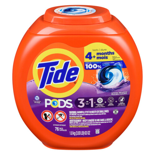 Tide Liquid Laundry Detergent Pods Spring Meadow 76 Count