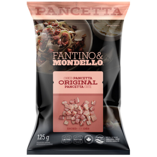 Fantino & Mondello Pancetta Original Diced Cooked 125 g