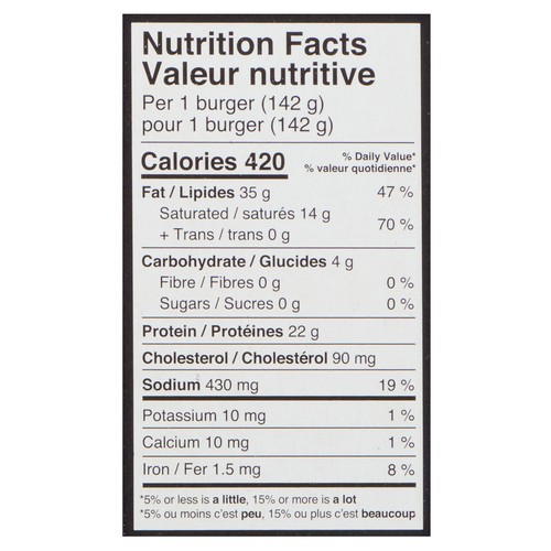 St. Louis Bar & Grill Frozen 100% Angus Beef Burgers 6 x 142 g