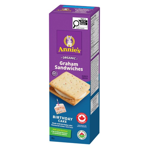 Annie’s Organic Graham Sandwiches Birthday Cake 226 g