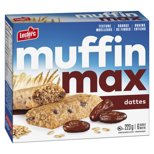 Leclerc Muffin Max Bars Date 223 g