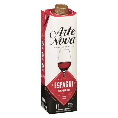 Arte Nova Red Wine Spanish Tempranillo 1 L