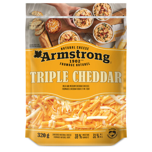 Armstrong Shredded Cheese Triple Cheddar 320 g