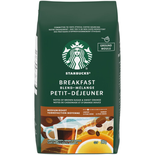 Starbucks Ground Coffee Breakfast Blend 340 g