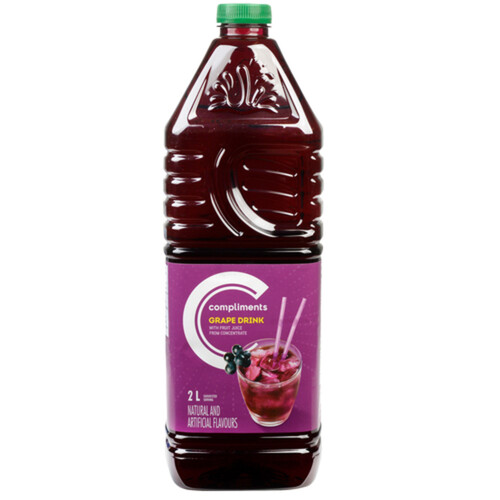 Compliments Juice Grape 2 L (bottle)