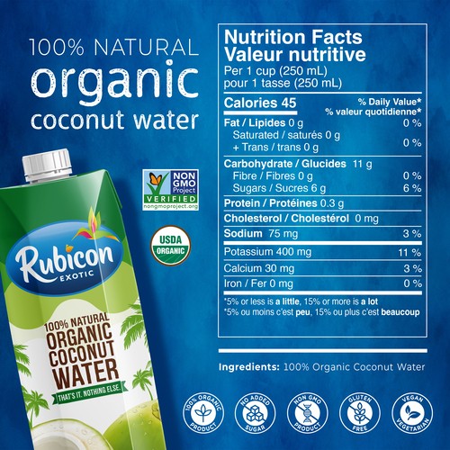 Rubicon Organic Coconut Water 1 L