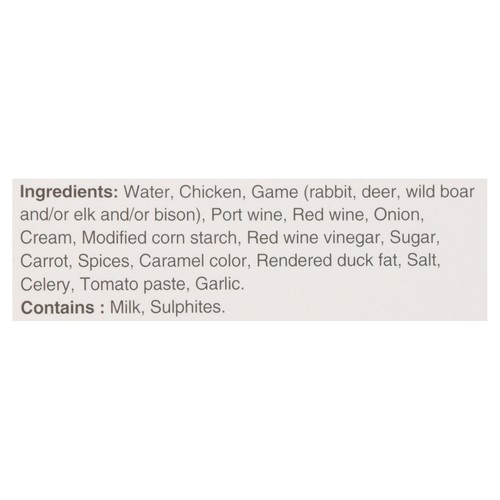 Gibiers Canabec Port Sauce Creamy 300 ml