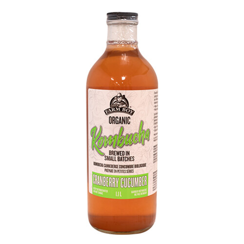 Farm Boy Organic Kombucha Cranberry Cucumber 1.1 L (bottle)