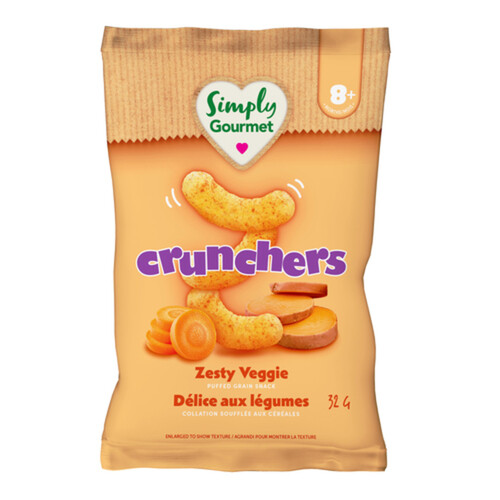 Simply Gourmet Crunchers Baby Snack Zesty Veggie 32 g