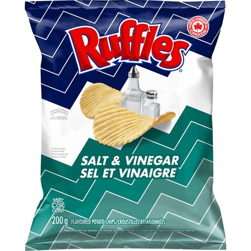 Ruffles Potato Chips Salt & Vinegar 200 g