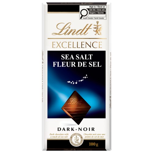 Lindt Excellence Chocolate Bar Dark Sea Salt 100 g