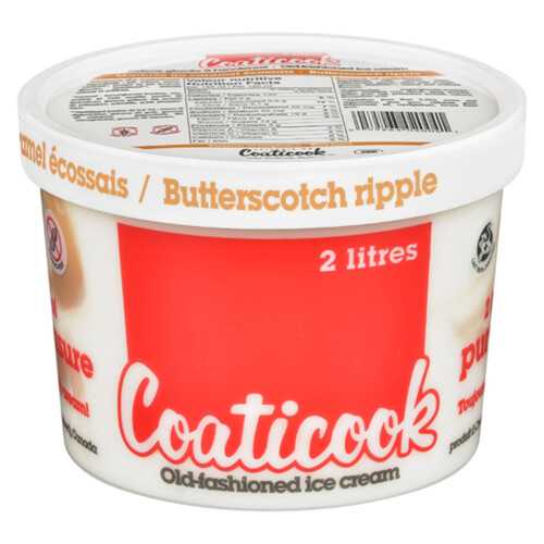 Coaticook Gluten-Free Ice Cream Butterscotch Ripple 2 L