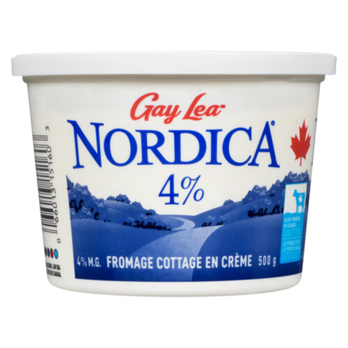 Gay Lea Nordica 4% Cottage Cheese Creamed 500 g