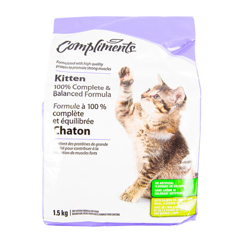 Compliments Dry Cat Food Kitten Complete & Balanced Formula 1.5 kg