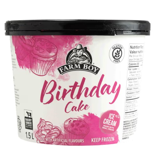 Farm Boy Ice Cream Birthday Cake 1.5 L