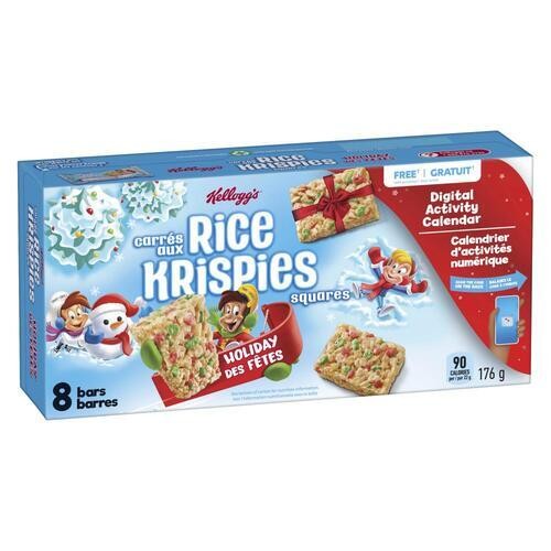 Kellogg's Holiday Rice Krispies Squares Bar 176 g