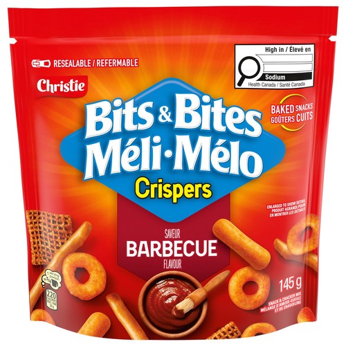 Crispers Bits & Bites Snacks BBQ 145 g