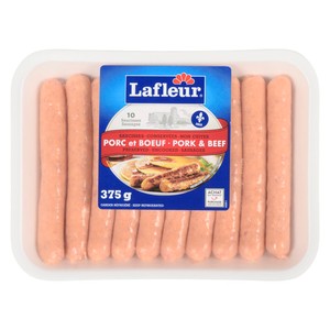 Lafleur Saucisses porc et boeuf 375 g