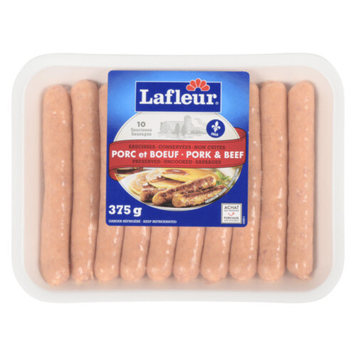 Lafleur Sausage Pork & Beef 375 g