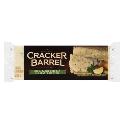 Cracker Barrel Cheddar Cheese Herb Garlic 400 g