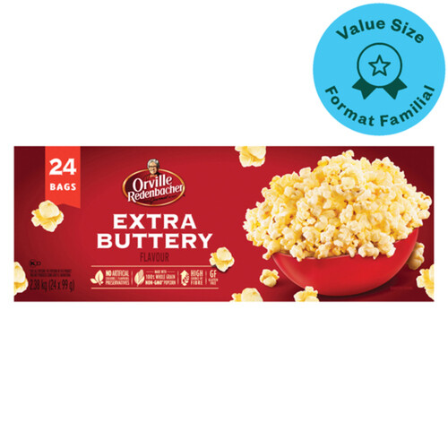 Orville Redenbacher's Popcorn Extra Buttery 24 x 99 g