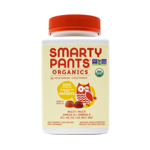 Smarty Pants Organic Kids Complete Supplement Gummies 120 Count