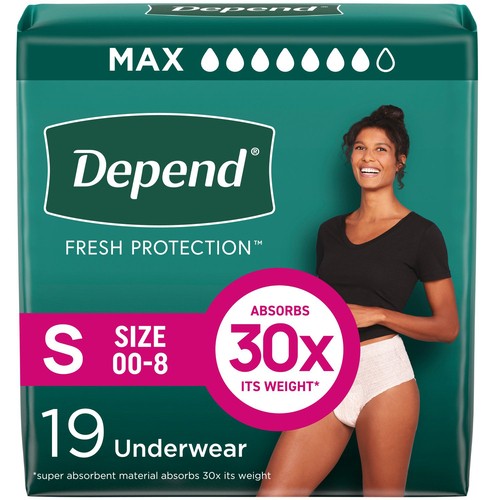 Depend Women's Underwear Small 19 Count