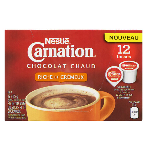 Nestlé Carnation Hot Chocolate Pods Rich & Creamy 180 g 