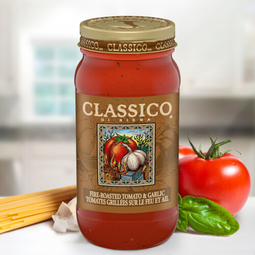 Classico Pasta Sauce Fire Roasted Tomato & Garlic 650 ml