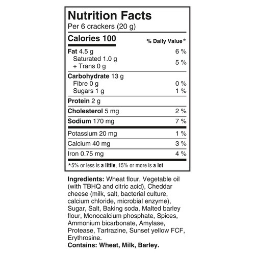 Ritz Real Crackers Cheddar Cheese 180 g