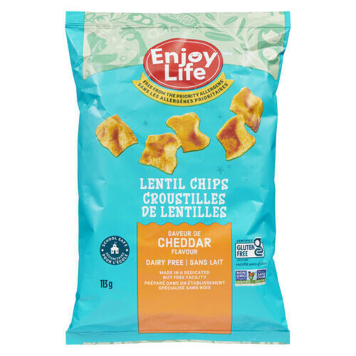 Enjoy Life Gluten-Free Lentil Chips Cheddar 113 g