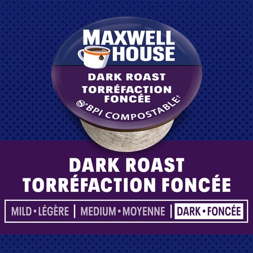 Maxwell House Coffee Pods 100% Arabica Dark Roast 30 K-Cups 292 g