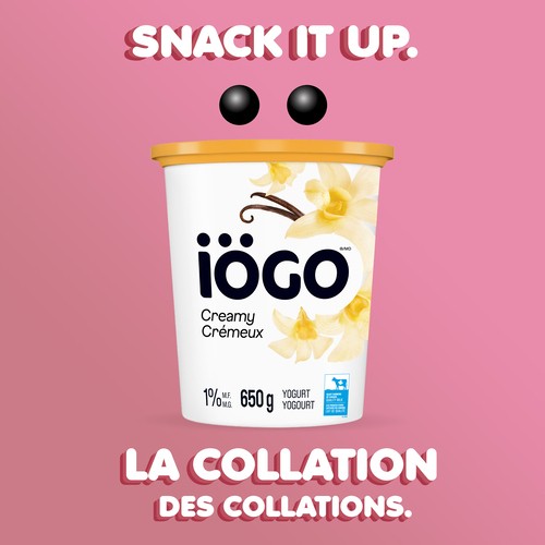 iÖGO Lactose-Free 1% Yogurt Tub Creamy Vanilla 650 g