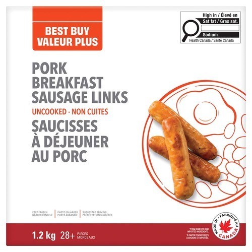 Best Buy Frozen Breakfast Sausage Links Pork 1.2 kg