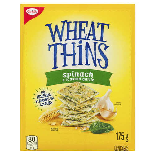 Christie Wheat Thins Spinach & Roasted Garlic 175 g