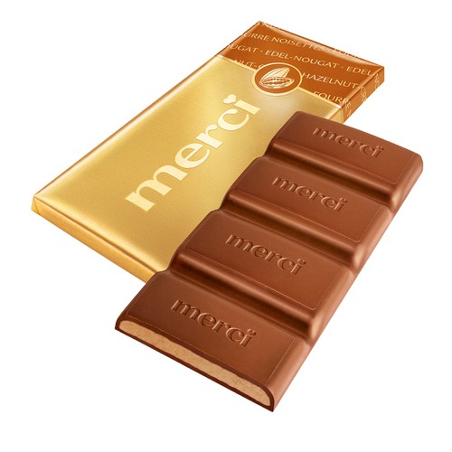 Merci Milk Chocolate Bars Hazelnut Creme 112 g