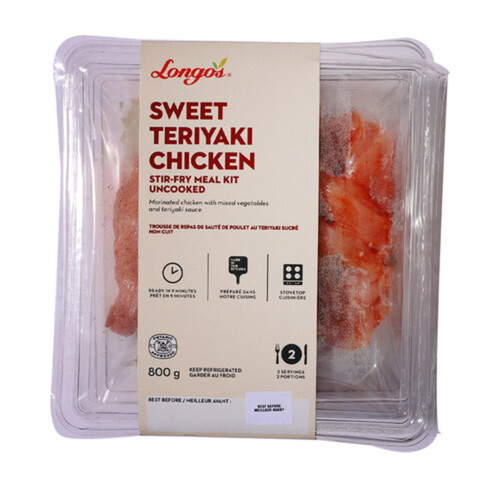 Longo's Chicken Stir Fry Kitchen Meal Kit Sweet Teriyaki 815 g