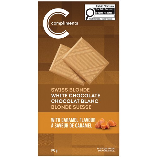 Compliments Swiss Blonde White Chocolate Caramel 100 g