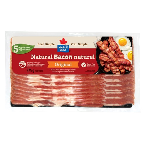 Maple Leaf Natural Bacon Original 375 g