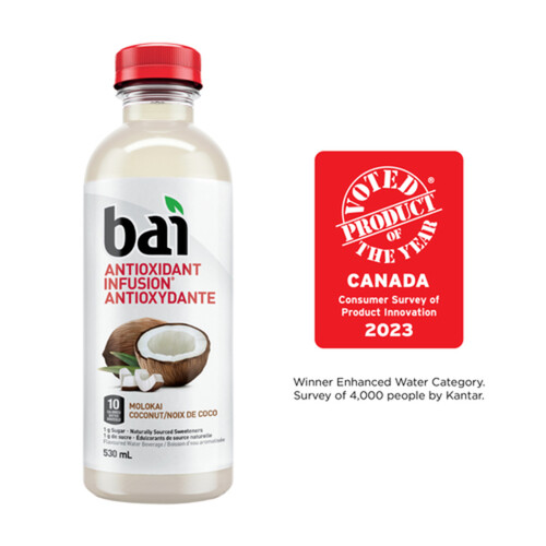 Bai Antioxidant Infusion Molokai Coconut 530 ml (bottle)