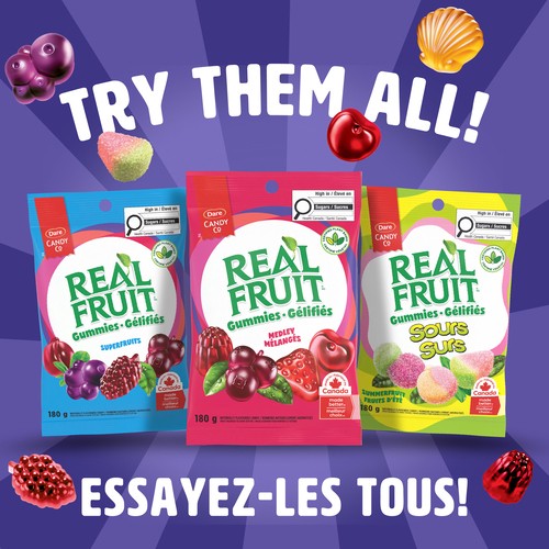 Dare Real Fruit Plant Based Gummies Tropical 180 g