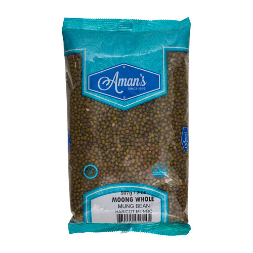 Aman's Whole Moong Beans 907 g