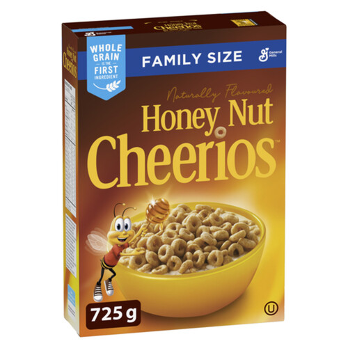 Cheerios Cereal Honey Nut Whole Grains Family Size 725 g