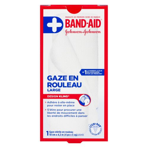 Johnson & Johnson Large Rolled Gauze Sterile Roll 10 cm x 4.5 m 1 EA