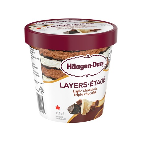 Haagen-Dazs Ice Cream Layers Triple Chocolate 414 ml