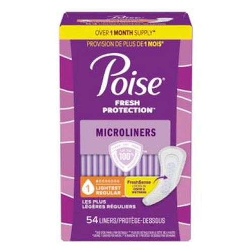 Poise Fresh Protection Microliner Regular 54 Count